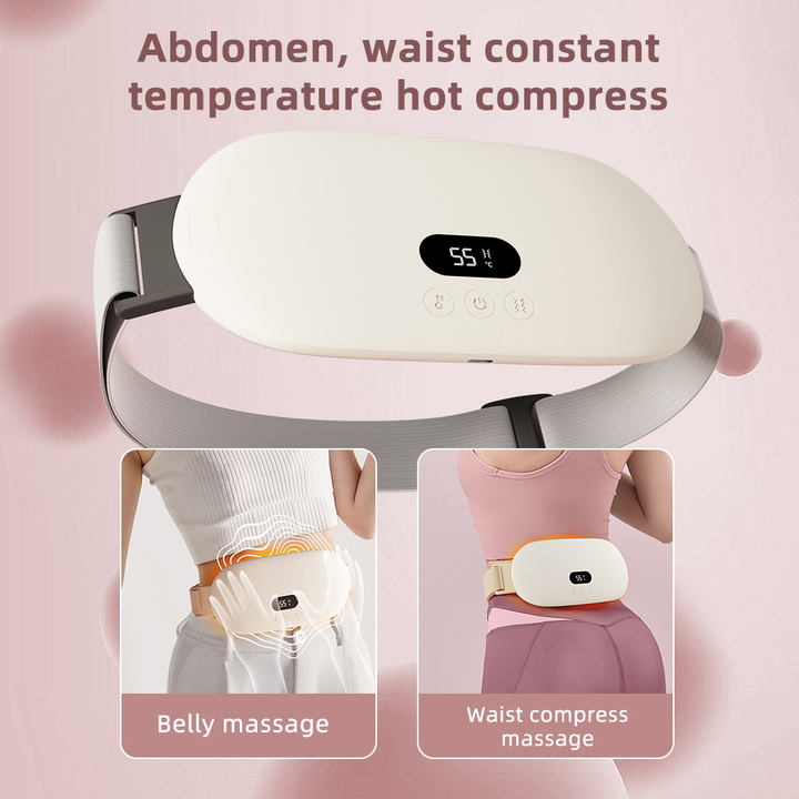 Period Pain Relief Portable Smart Warm Palace Belt Relie Menstrual Cramps Massager Menstrual Heating Pad