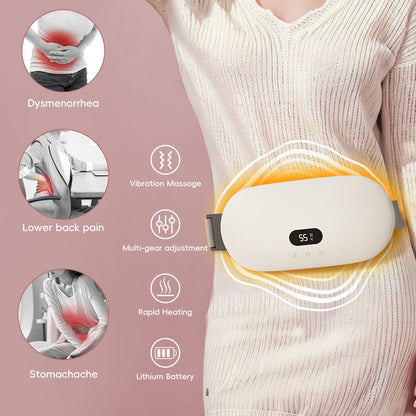 Period Pain Relief Portable Smart Warm Palace Belt Relie Menstrual Cramps Massager Menstrual Heating Pad